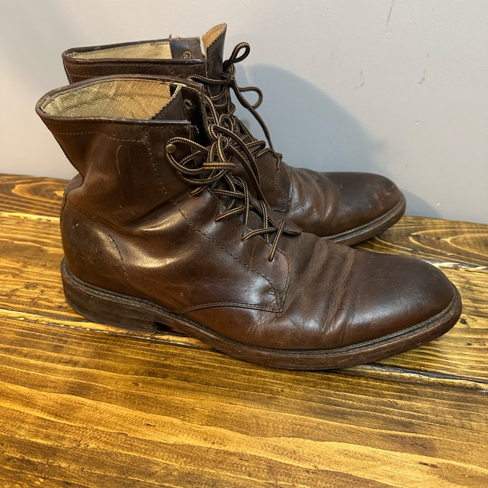 Classic Men's Frye Leather Boots Distressed Traditional/Heritage Style Boot 11.5 - Picture 3 of 11